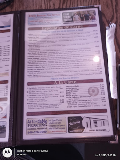 Menu Casa Torres Mexican Restaurant - 5