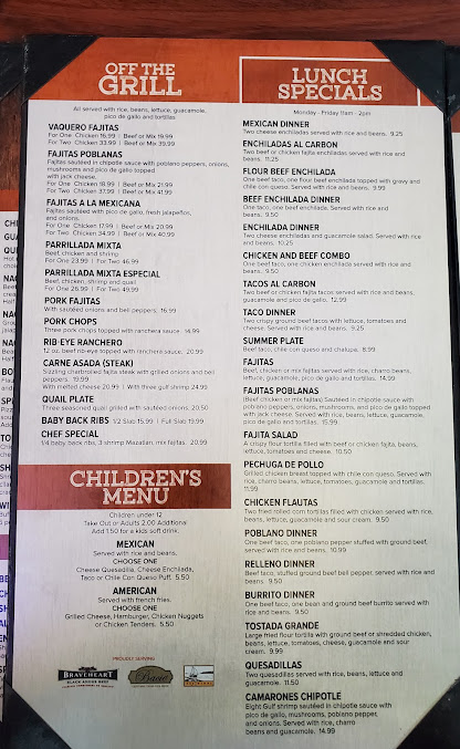 Menu Casa Vaqueros - 2