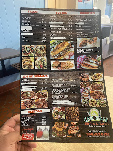 Menu Casa Vieja Birrias Y Tacos - 1