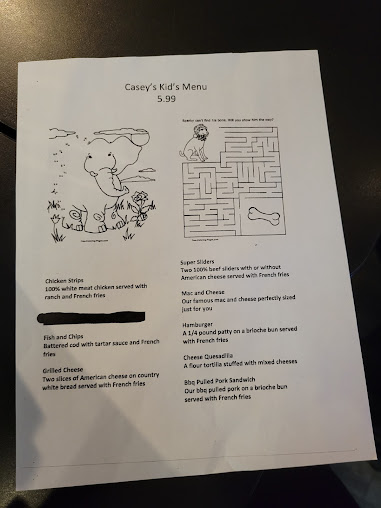 Menu Caseys Of Walled Lake - 2