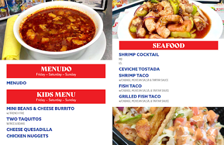 Menu Castañeda's Mexican Food - 0
