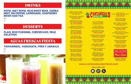 Menu Castañeda's Mexican Food - 4