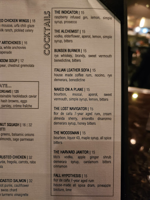 Menu Catalyst Restaurant - 4