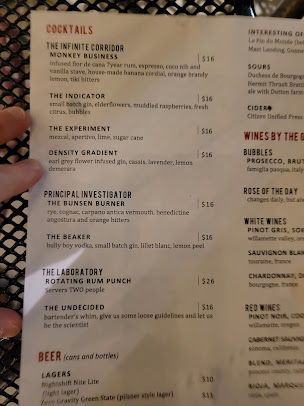 Menu Catalyst Restaurant - 5