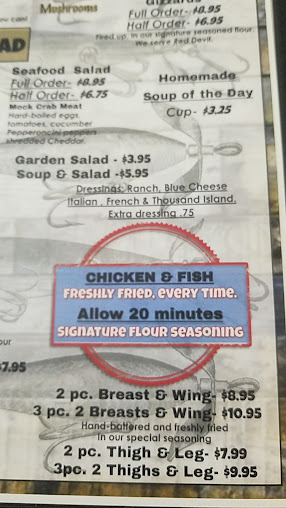 Menu Catfish Lake At The Lodge - 0