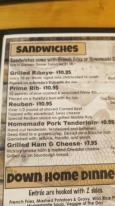 Menu Catfish Lake At The Lodge - 1