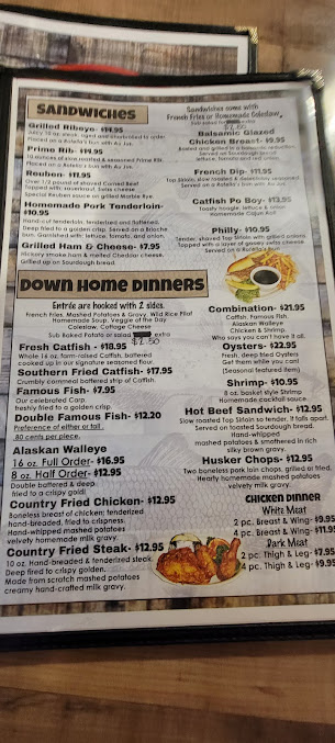 Menu Catfish Lake At The Lodge - 6