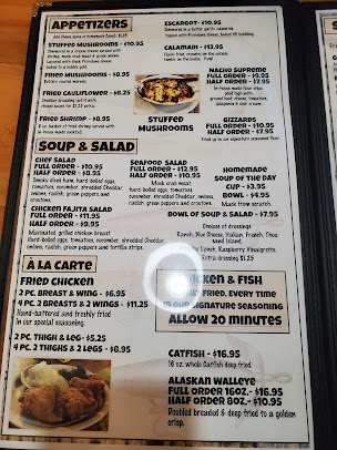 Menu Catfish Lake At The Lodge - 7