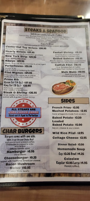 Menu Catfish Lake At The Lodge - 9