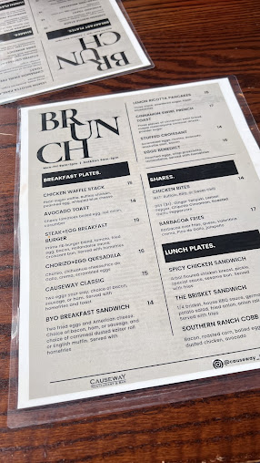 Menu Causeway Boston - 3