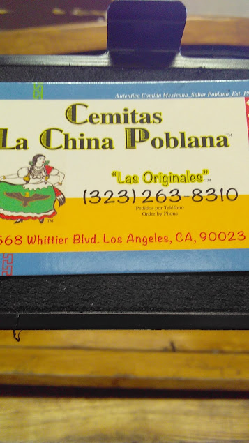 Menu Cemitas La China Poblana - 3