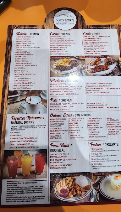 Menu Cerro Negro Restaurant - 5