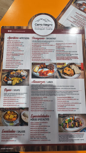Menu Cerro Negro Restaurant - 8