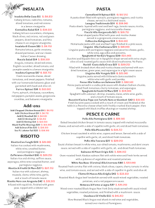 Menu Cèrto Italian Restaurant & Private Events - 1