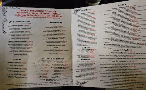 Menu Cèrto Italian Restaurant & Private Events - 9