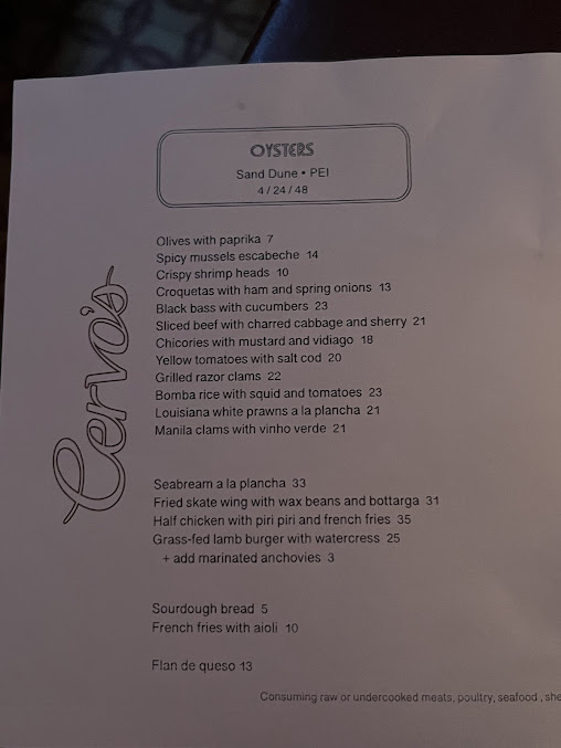 Menu Cervo's - 0