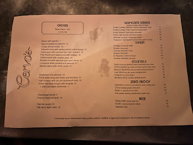 Menu Cervo's - 2
