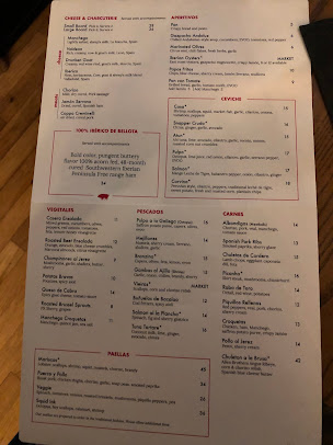 Menu Ceviche Tapas Bar And Restaurant - 0