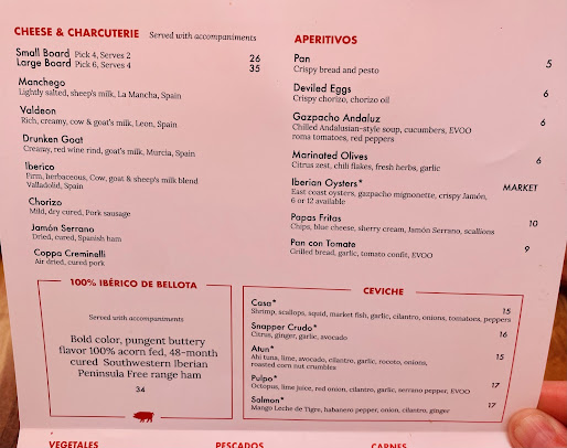 Menu Ceviche Tapas Bar And Restaurant - 9