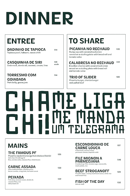 Menu Chachii Sydney - 3