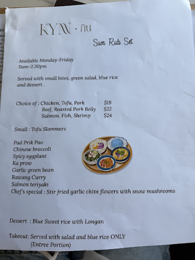 Menu Chapter Two California Kitchen - 1