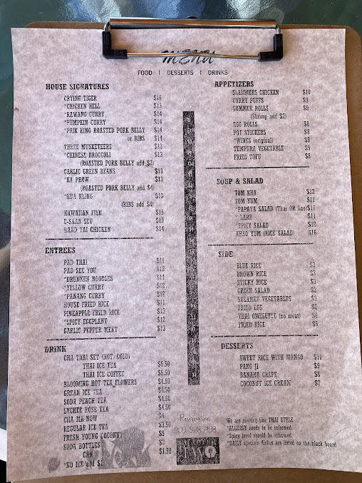 Menu Chapter Two California Kitchen - 6