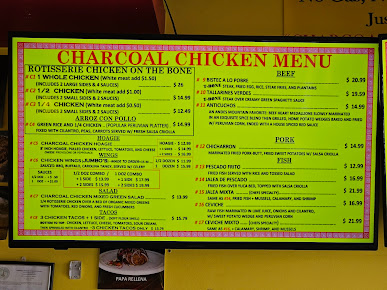 Menu Charcoal Chicken Pollo A La Brasa - 7