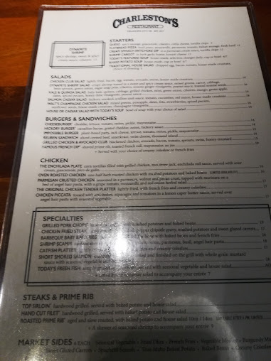Menu Charlestons Restaurant Oklahoma City - 5
