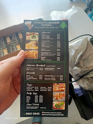 Menu Charley's Lebanese Pizzeria - 2