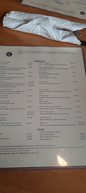 Menu Charlie's Boat Yard - 2