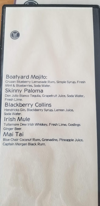 Menu Charlie's Boat Yard - 4