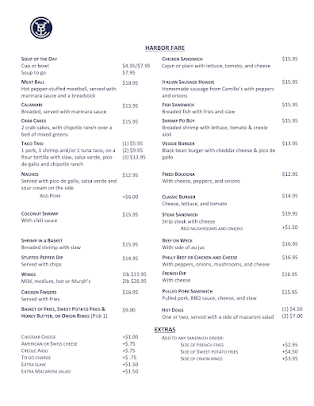 Menu Charlie's Boat Yard - 7