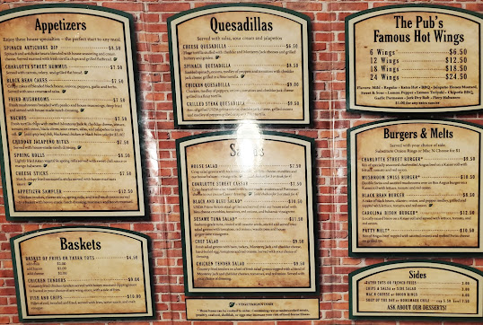 Menu Charlotte Street Grill Pub - 0