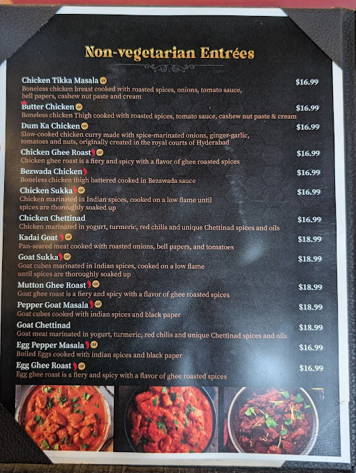 Menu Charminar Indian Restaurant Catering Orange County - 6