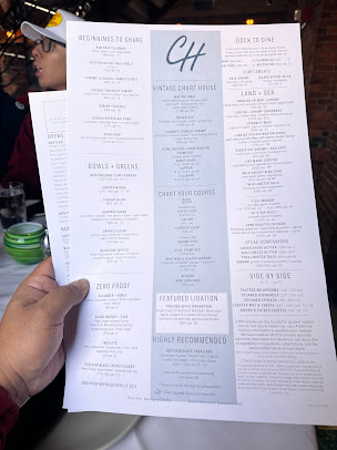 Menu Chart House - 0