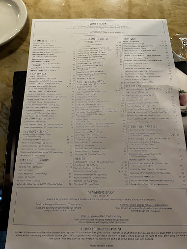 Menu Chart House - 2