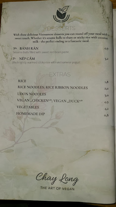 Menu Chay Long Hasenheide - 2