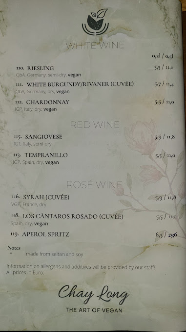 Menu Chay Long Hasenheide - 8