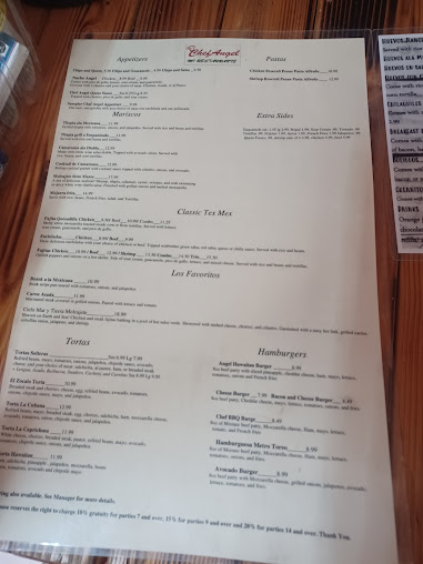 Menu Chef Angel Mi Restaurante - 0