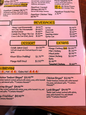 Menu Chef Arango Indian Restaurant - 6