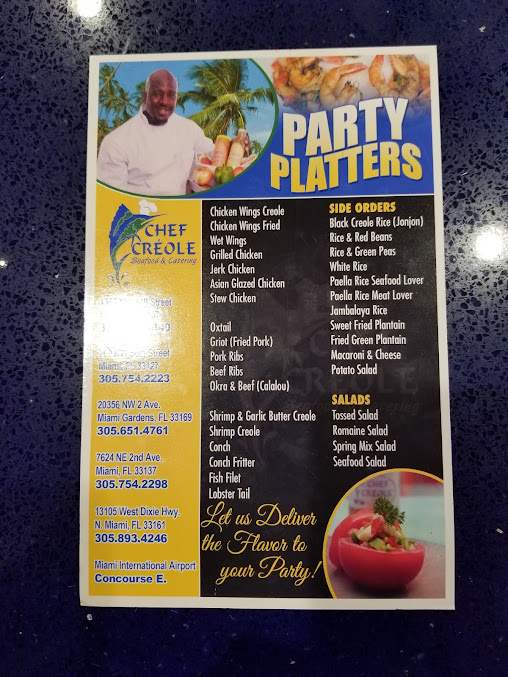 Menu Chef Creole Seasoned Restaurant - 2