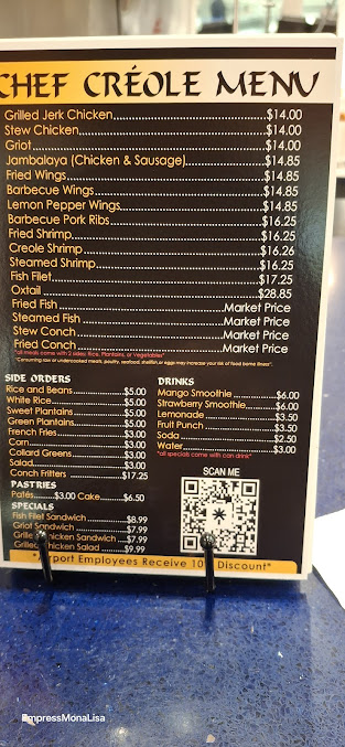 Menu Chef Creole Seasoned Restaurant - 9