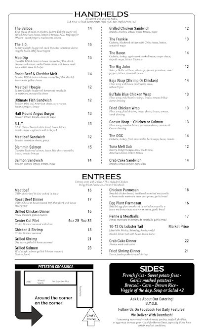 Menu Chef's Corner - 0
