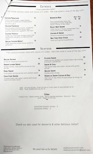 Menu Chef's Corner - 6