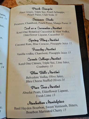 Menu Chef's Palette Restaurant - 0