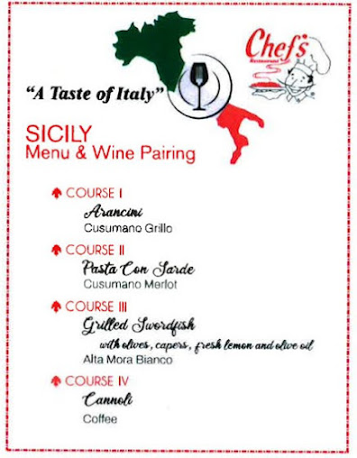 Menu Chef's Restaurant - 1