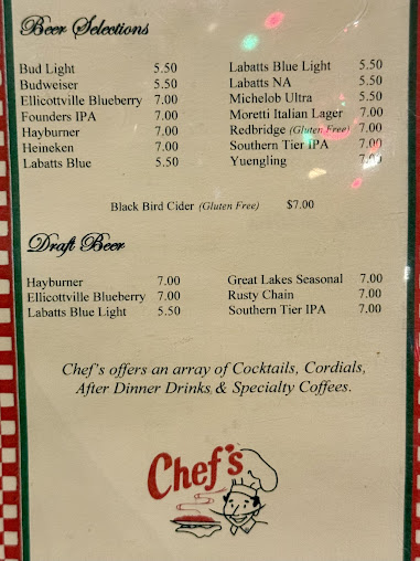 Menu Chef's Restaurant - 7