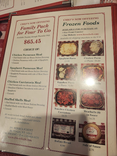 Menu Chef's Restaurant - 9