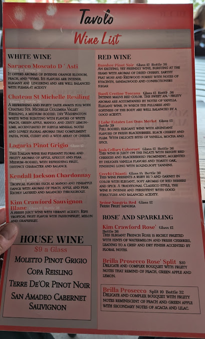 Menu Chesterfield's Tavolo - 5