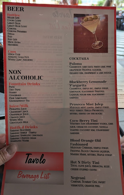 Menu Chesterfield's Tavolo - 8